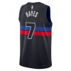 NBA Mænd Trøje Detroit Pistons Killian Hayes 7 2022-23 Jordan Statement Edition Sort Swingman